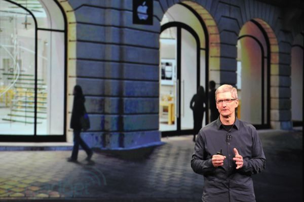 iPad 3/iPad HD launch: Tim Cook on stage Credit: Engadget