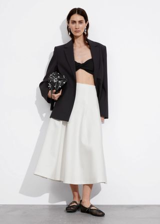 A-Line Midi Skirt