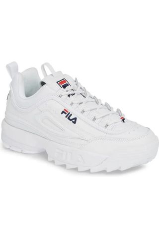 white platform sneaker
