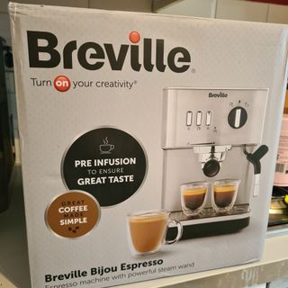 Breville Espresso Machine Box on a counter-top