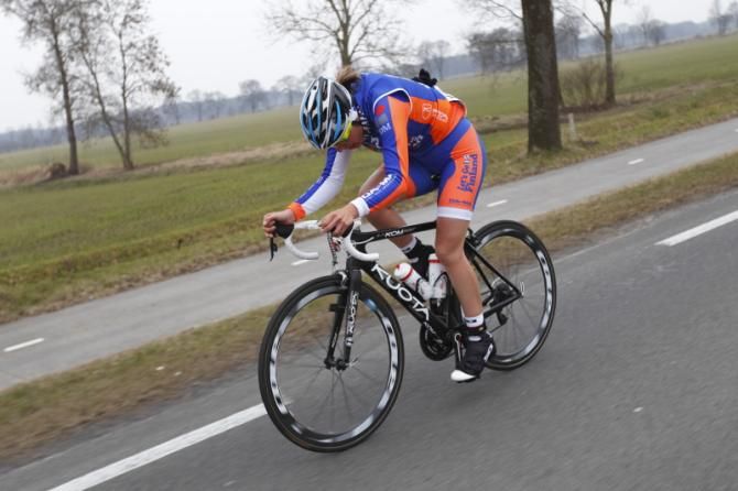 Susanna Zorzi (Faren) also tried to bridge across to the leaders