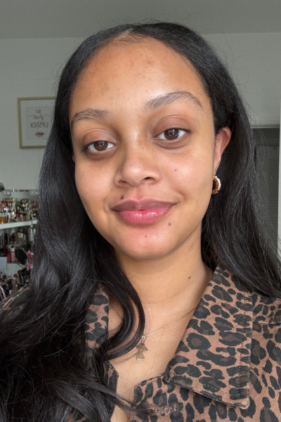 Shauna Beni-Haynes before and after testing Lanc&ocirc;me's Augmented Serum