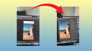 Screenshots of the Photoshop hack