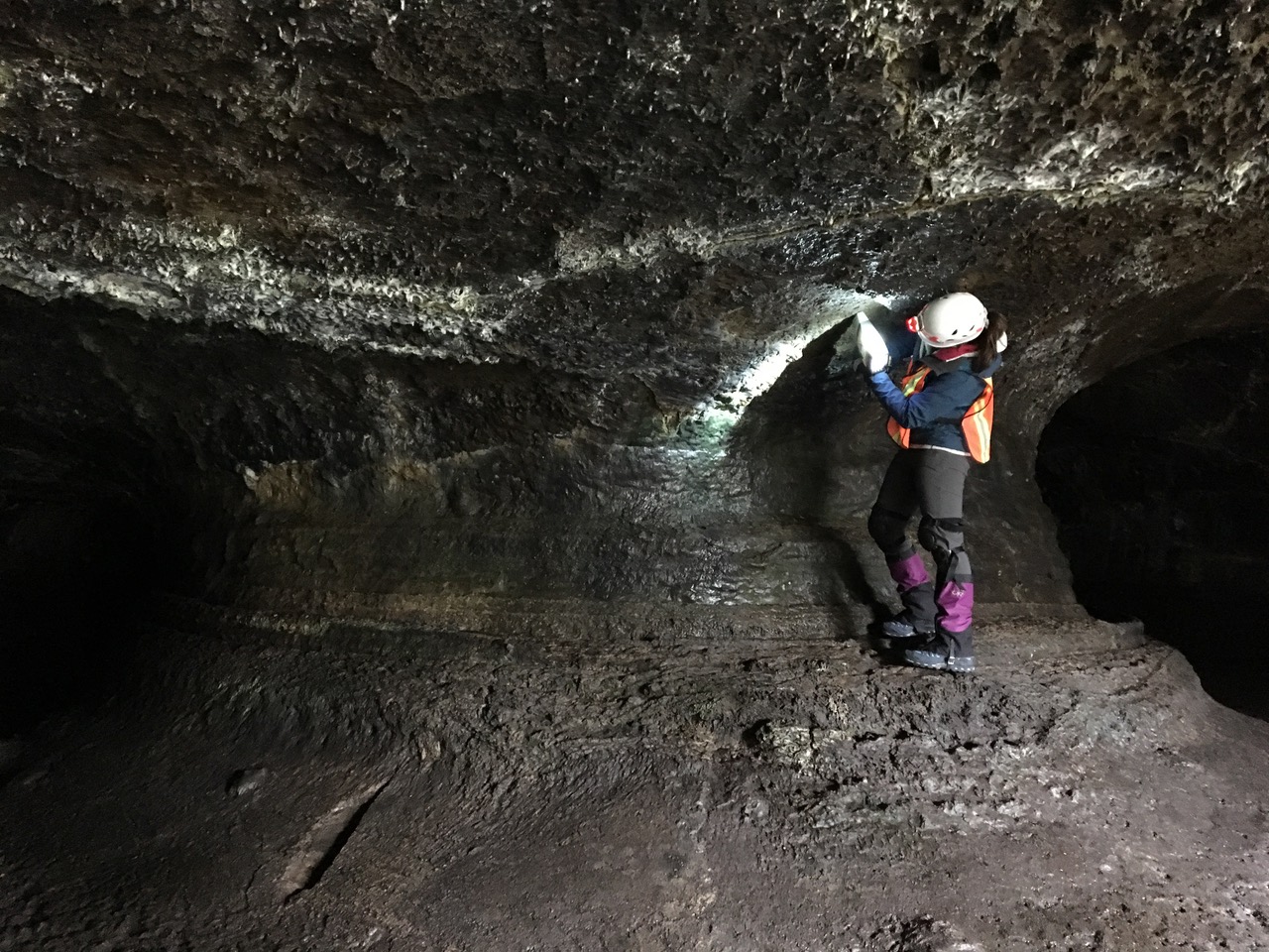 Geologist Kelsey Young, Lava Beds National Monument