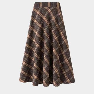 TEidea High-Waisted Midi Skirt 