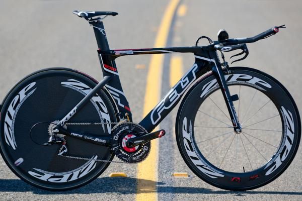 The SRAM and ZIPP-equipped Felt DA of time trial winner Kristin Armstrong.