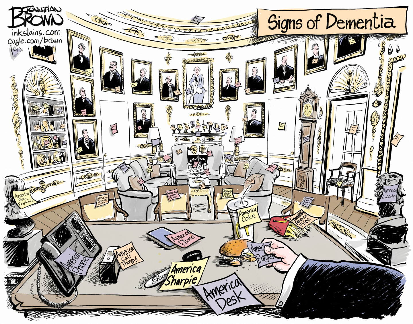 Political cartoon