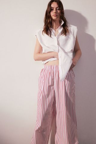 Wide Cotton Trousers