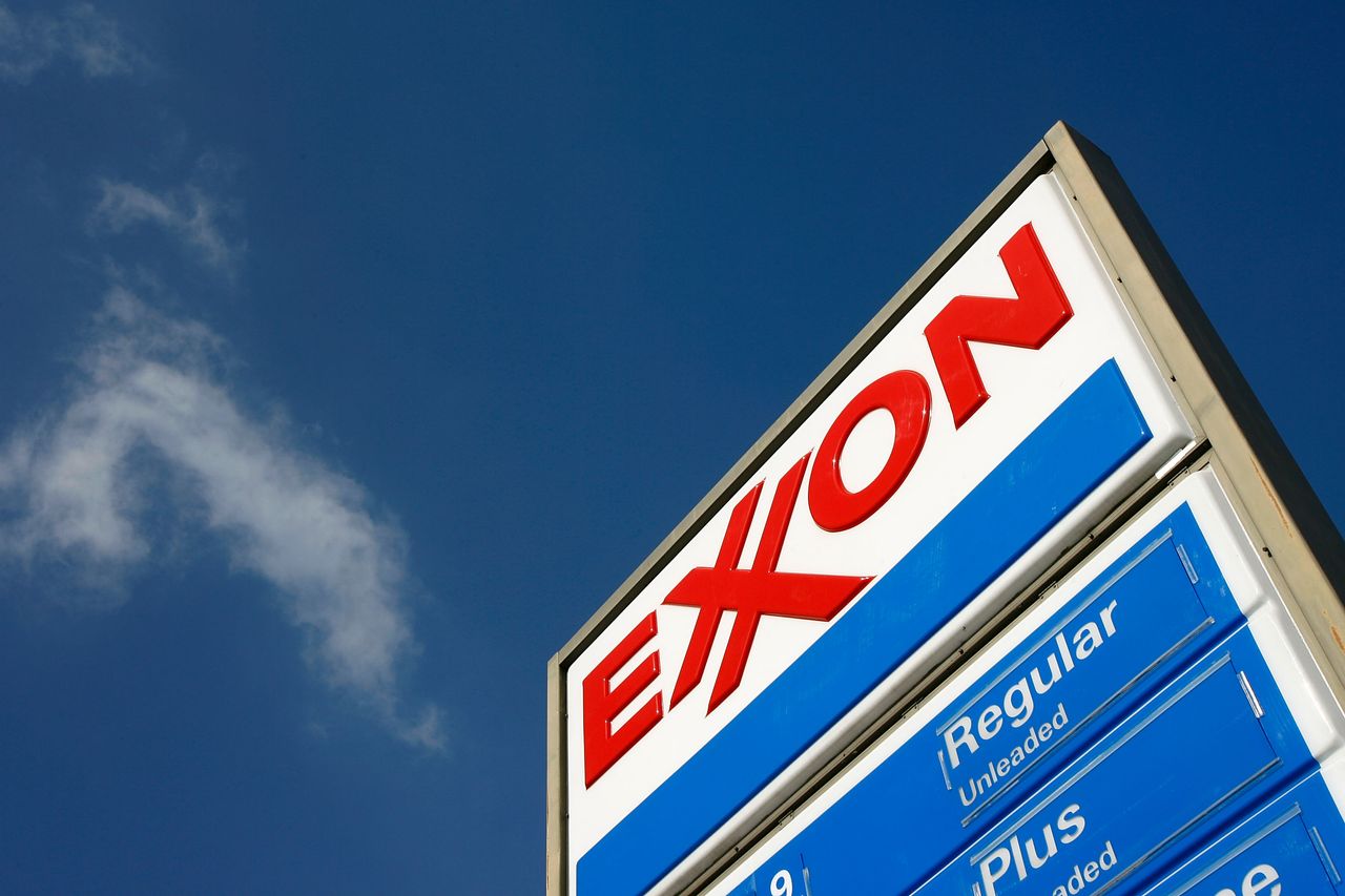 An Exxon station.