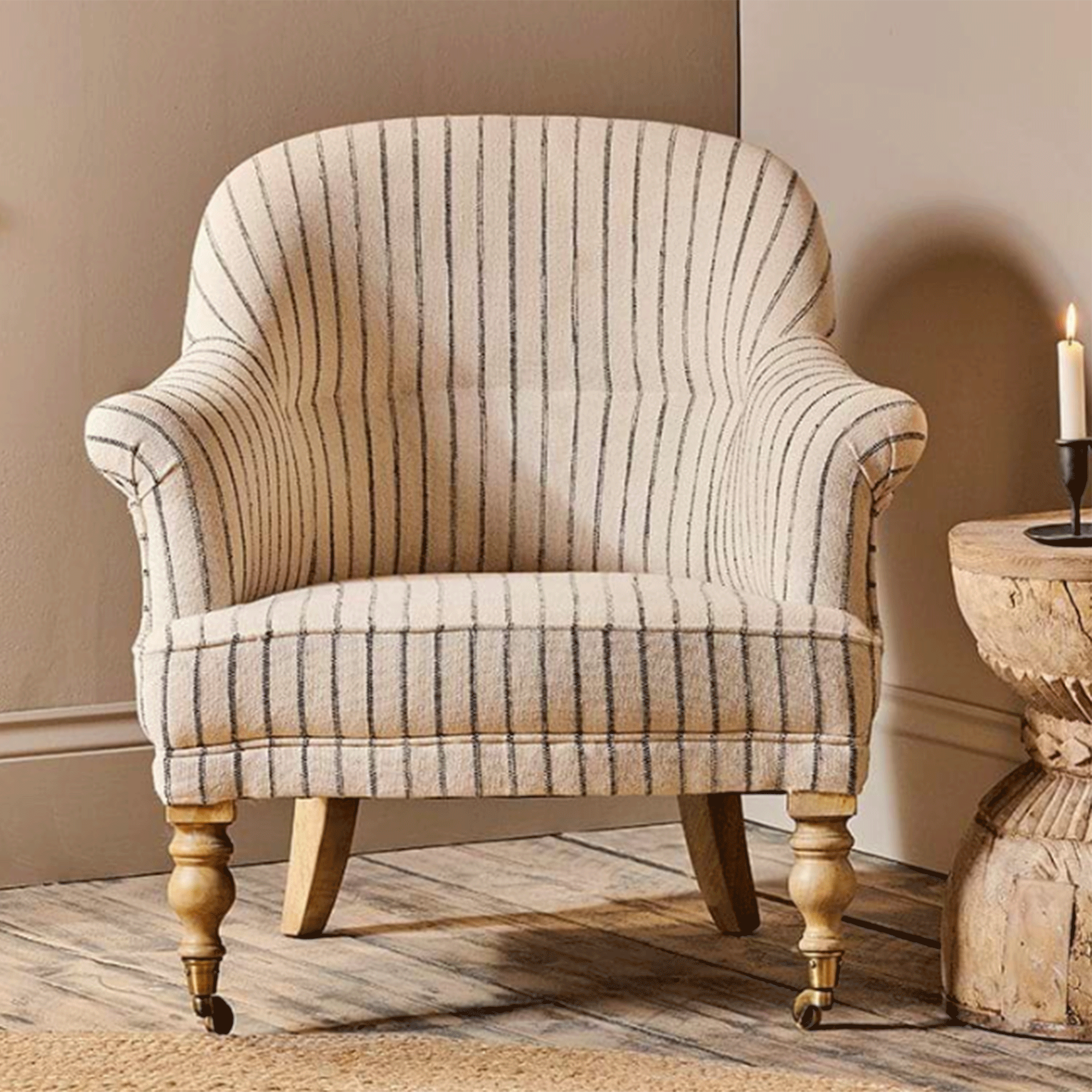 nkuku, Sanja Stripe Armchair