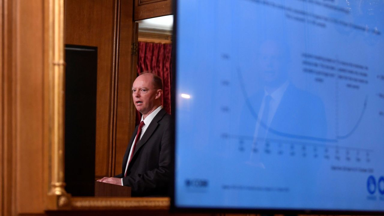 Chief Medical Officer Chris Whitty at the Downing Street press conference