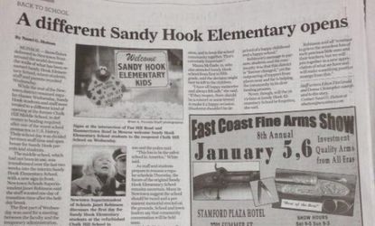 The newspaper that ran a gun show ad next to a Sandy Hook story