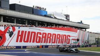 Mercedes driver Kimi Antonelli at the Hungarian Grand Prix at the Hungaroring in 2025