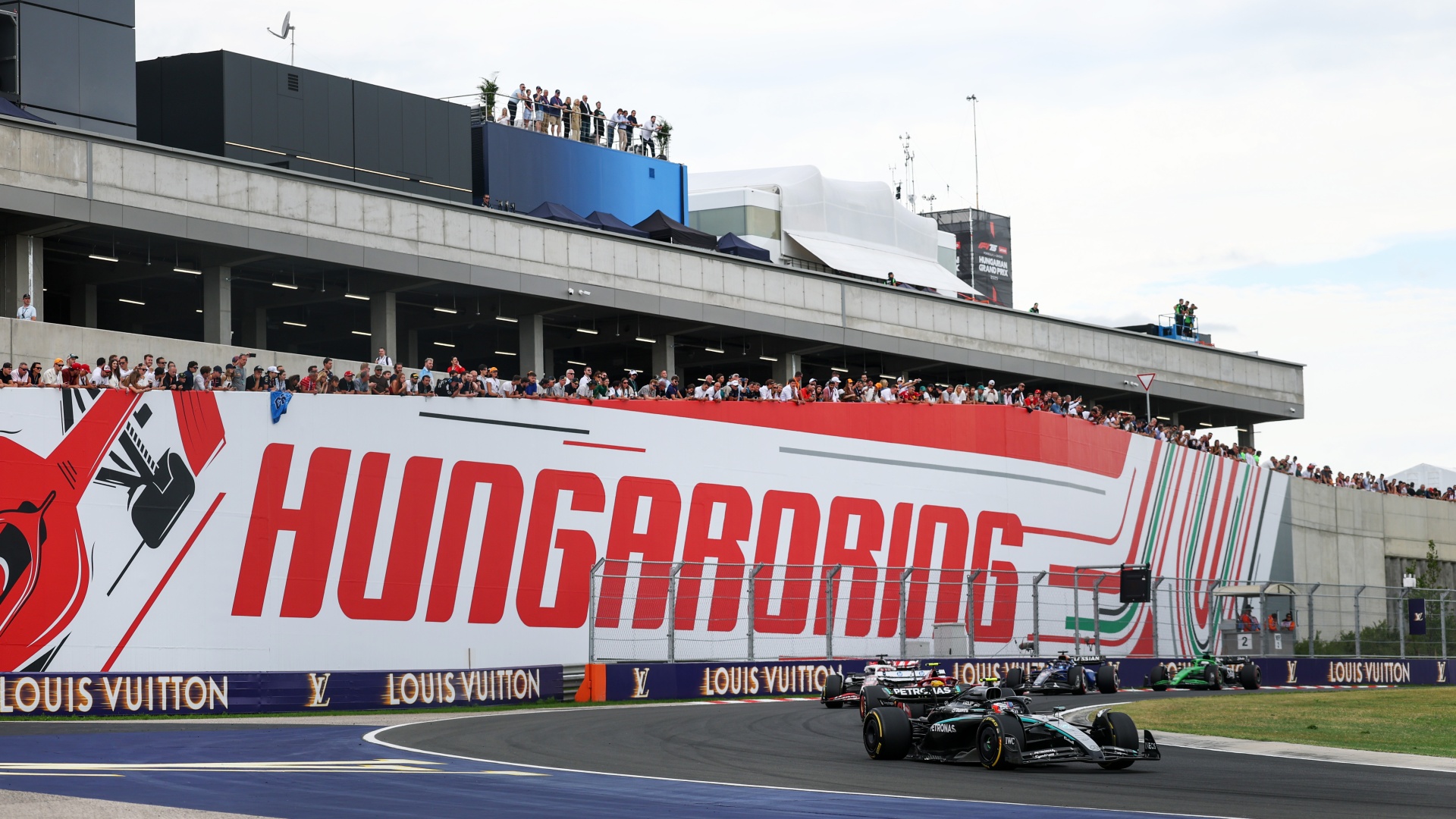 Mercedes driver Kimi Antonelli at the Hungarian Grand Prix at the Hungaroring in 2025