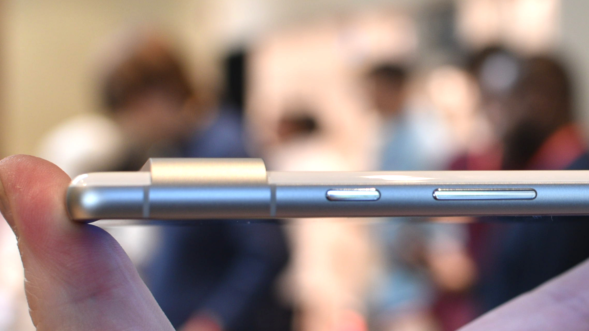 Google Pixel 7 on display at Williamsburg Google Store