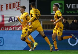 Cambridge United season preview 2023/24 HIGH WYCOMBE, ENGLAND - OCTOBER 25: Jack Lankester (L) of Cambridge United celebrates after scoring their team's second goal during the Sky Bet League One between Wycombe Wanderers and Cambridge United at Adams Park on October 25, 2022 in High Wycombe, England.