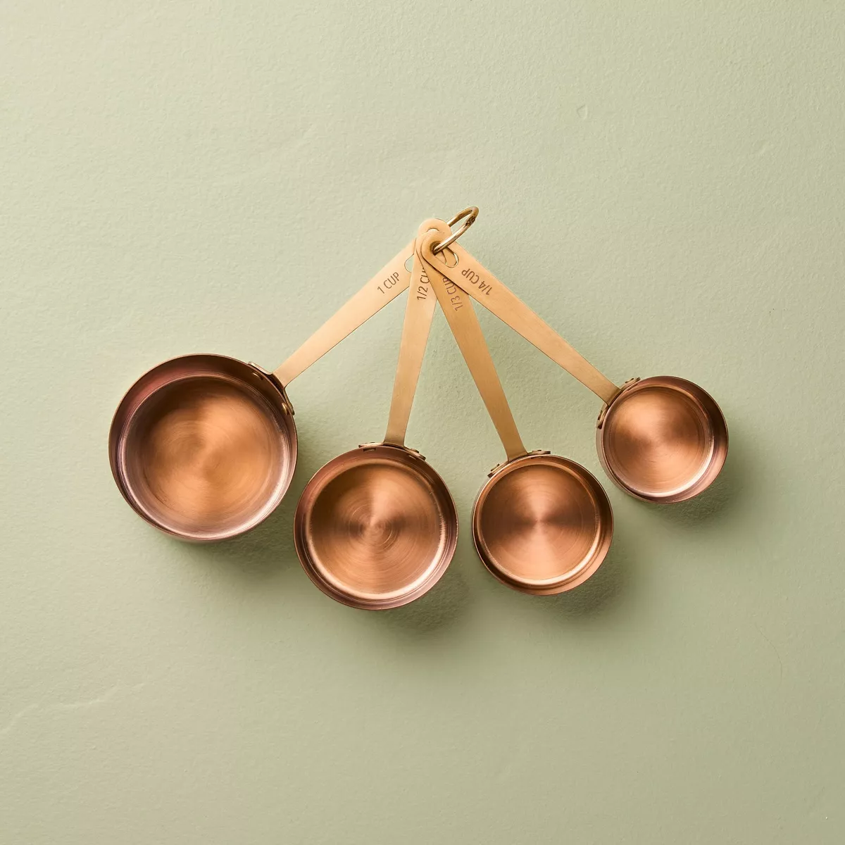 4pc Stainless Steel Measuring Cup Copper - Hearth U0026#38; Handu0026#8482; With Magnolia