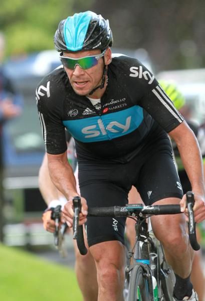 Jez Hunt (Team Sky) was always near the front of the bunch to discourage the attacking moves