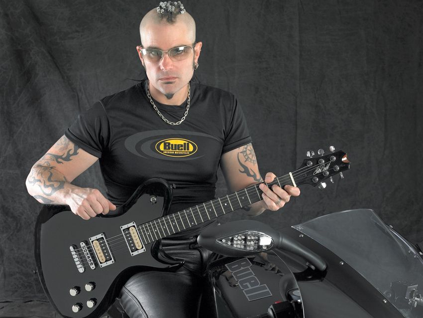 Mike Stone and the MS-1 on a motorbike