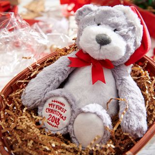 teddy bear with basket