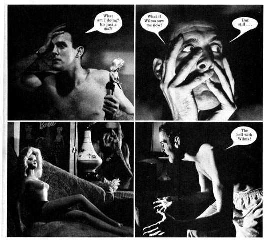 Terry Gilliam's unique visual style was forged at Help! magazine, where he created "fumetti" - comic strip photo stories - and met John Cleese