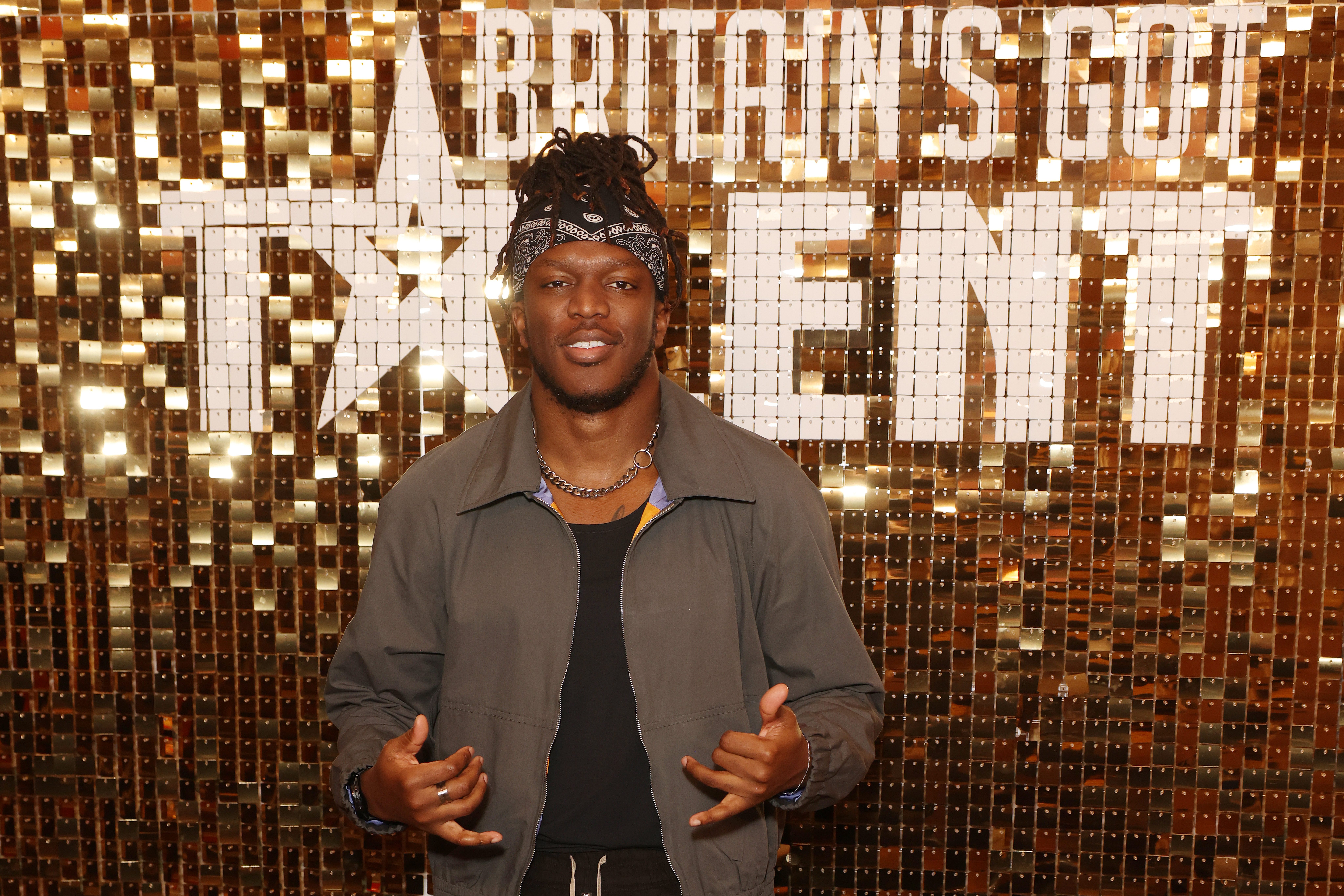 LONDON, ENGLAND - FEBRUARY 12: KSI attends the Britain&amp;apos;s Got Talent Series 19 Launch at the Ham Yard Hotel on February 12, 2026 in London, England. (Photo by Neil Mockford/WireImage)