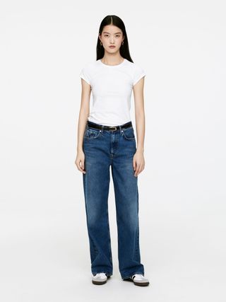 Coral Relaxed Jeans