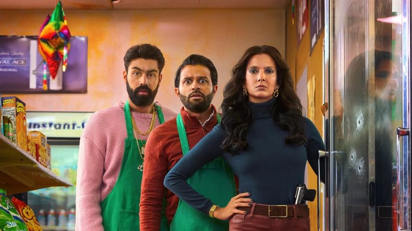 &#039;Deli Boys&#039; stars (from left) Saagar Shaikh as Raj, Asif Ali as Mir and Poorna Jagannathan as Lucky