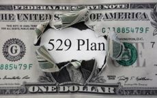 Torn dollar with 529 Plan message