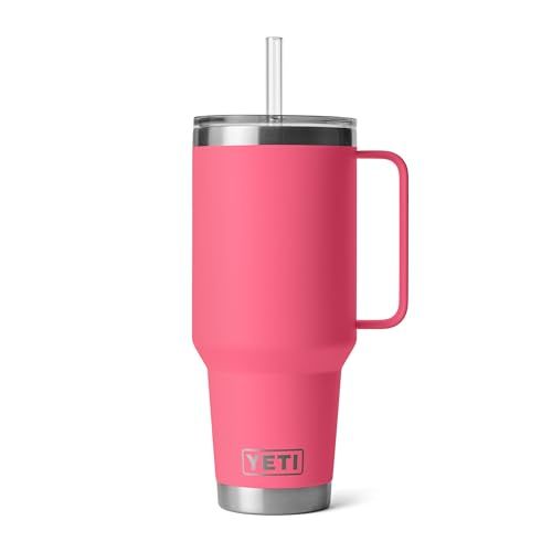 Rambler 42oz Tumbler w/Handle and Straw Lid &mdash;&nbsp;Tropical Pink