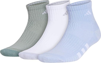 Adidas Cushioned Quarter Socks (3-Pack, Men's)