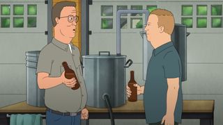Hank and Bobby Hill in the King of the Hill revival trailer