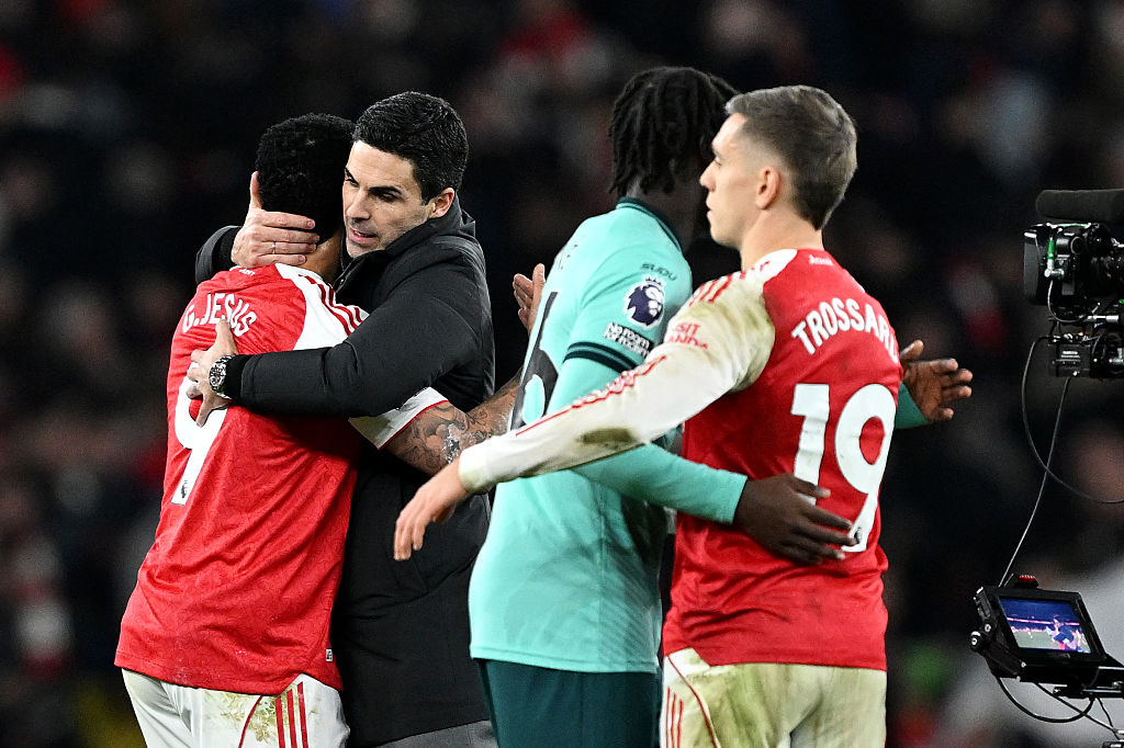 Gabriel Jesus returned to Premier League action for Arsenal at the weekend