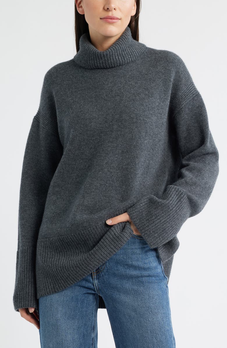 Wool &amp;amp; Cashmere Turtleneck Sweater