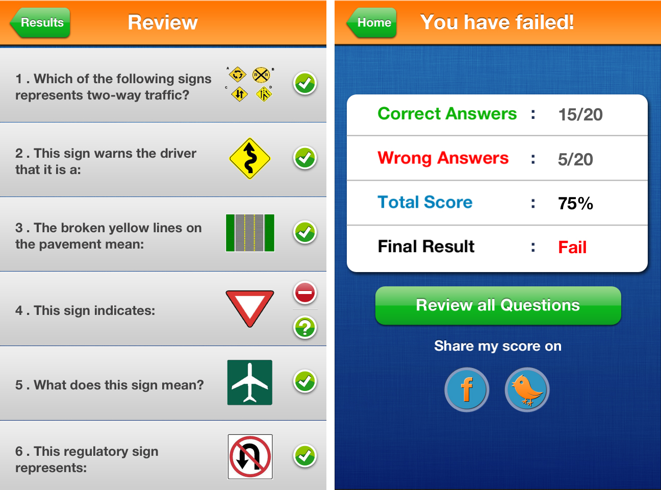 DMV Genius for iPhone review: preparation for the written driving test ...