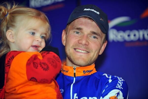 Bart Aernouts on the podium