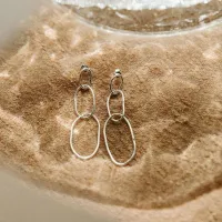 4. Delicate Daisy Chain Hoops: