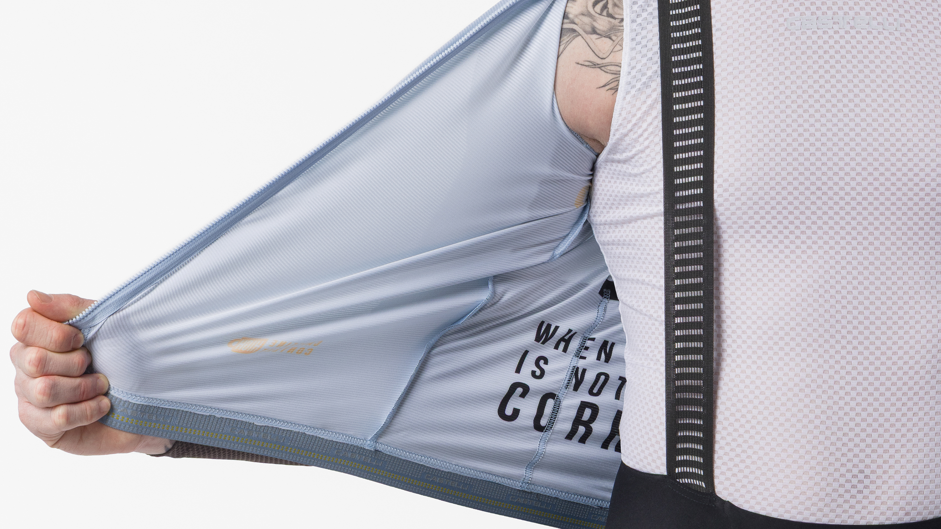 Details of the men's Castelli Corretto LS jersey&amp;nbsp;