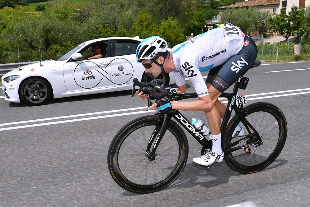 Wout Poels during stage 12 of the Giro d'Italia 2018