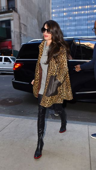 Amal Clooney is seen on April 29, 2022 in New York City.