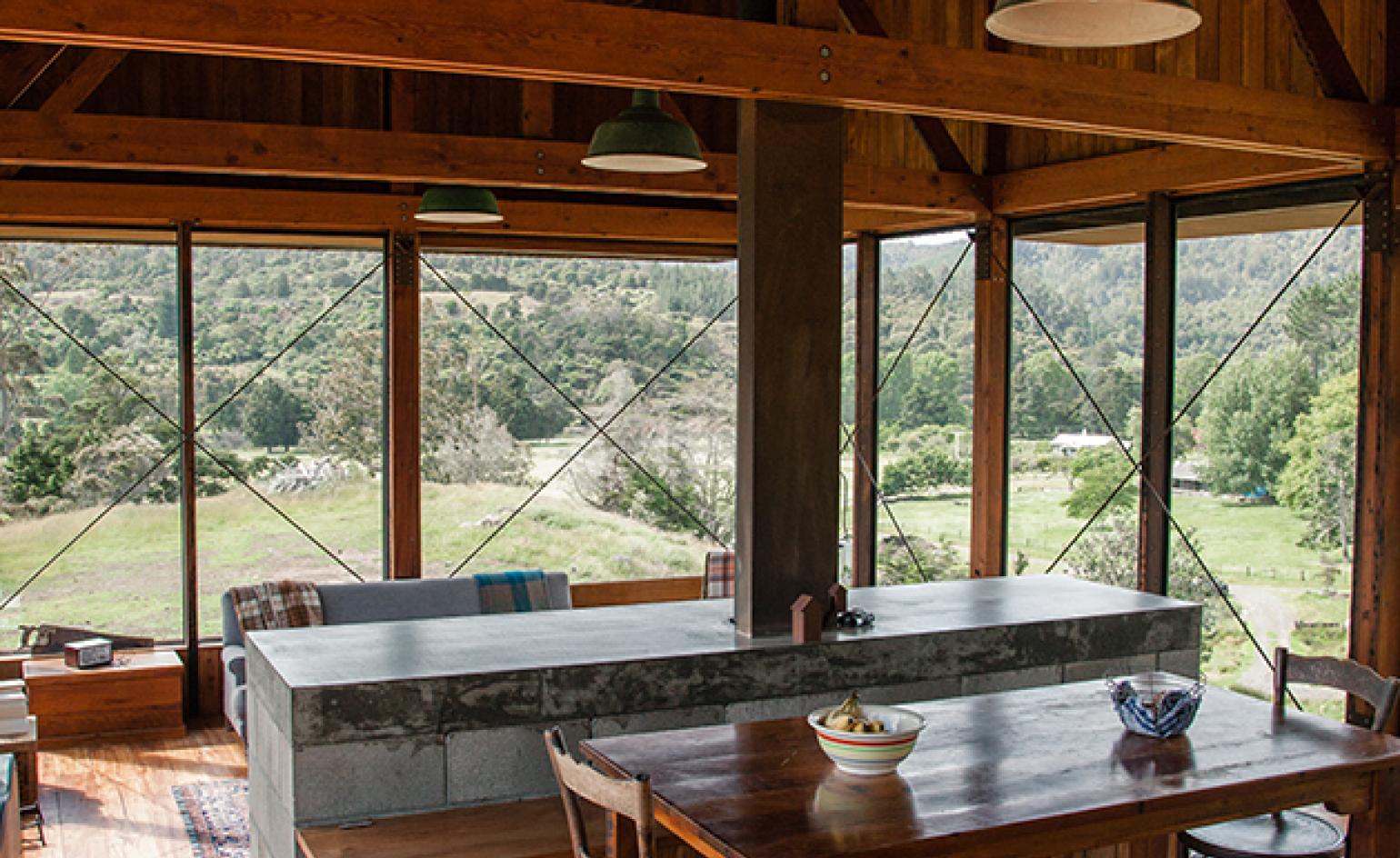 Bedrooms, wood storage and a sheltered place.