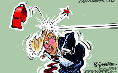 Political Cartoon U.S. Trump Whistleblower GOP Impeachment