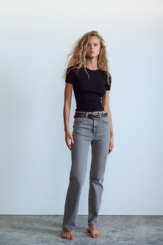 Trf Straight High-Waist Jeans