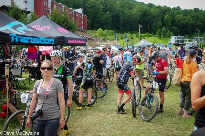 The crowd was large at Bear Creek Resort for the elite cross country races today