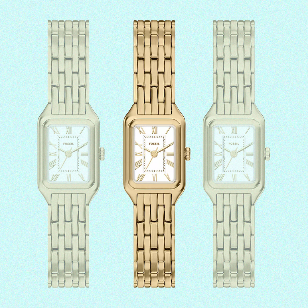 fossil gold watch women's