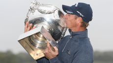 Nicolas Colsaerts with the trophy after winning the 2019 Open de France