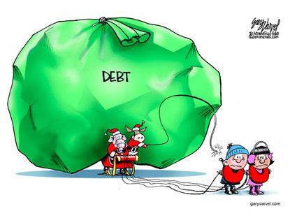 Political cartoon debt Congress