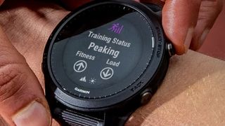 Man using Garmin Forerunner 945 watch