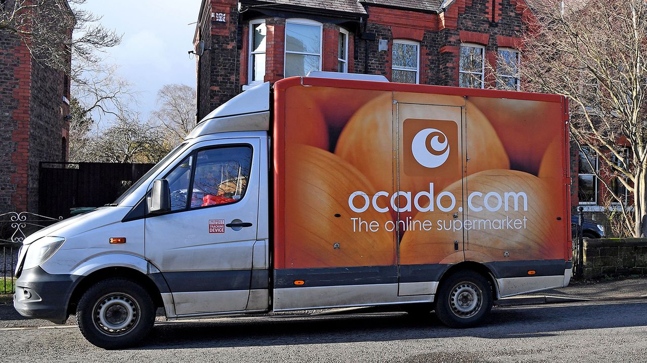 An Ocado van