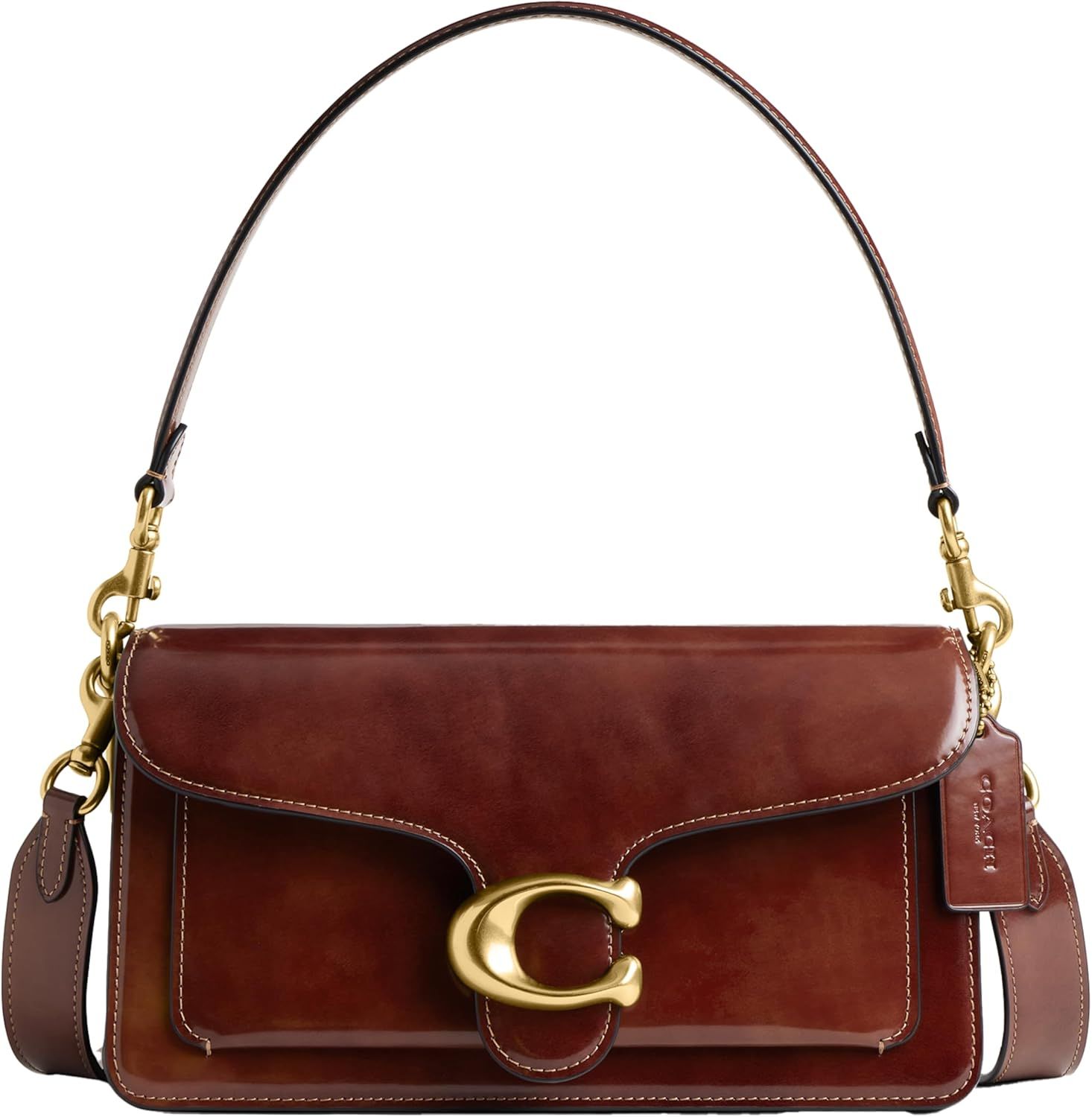 Coach Spazzolato Leather Tabby Shoulder Bag 26